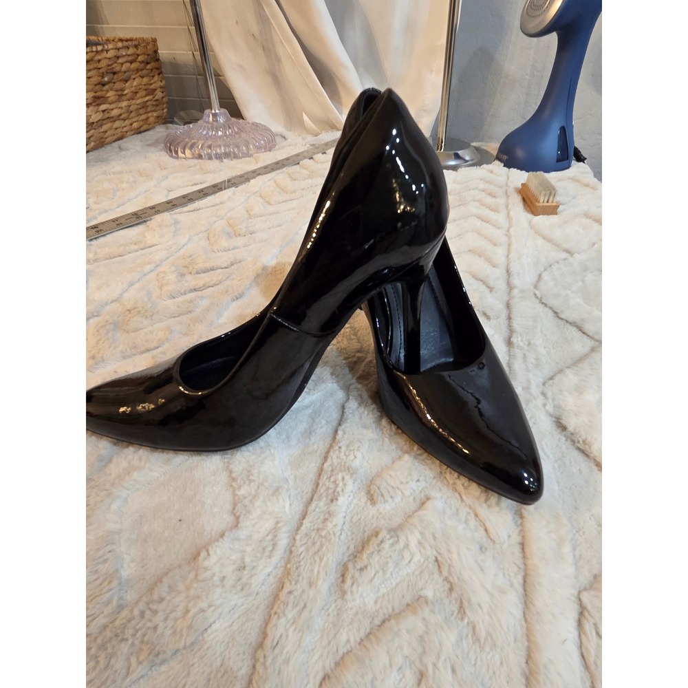 Black Patent Pointed Toe Stiletto‎ Pumps High Heels Womens Size 8.5 - Picture 11 of 11